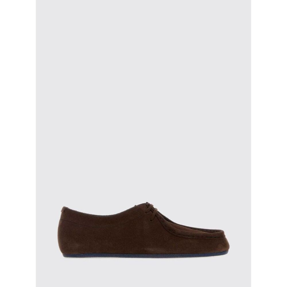 Jil Sander Men Suede Calfskin Derby Shoes Jil Sander With Rubber Sole